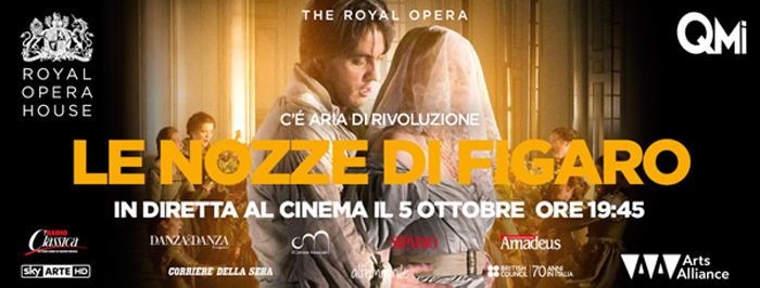 Il 5 ottobre verrÃ  proiettato in diretta dalla Royal Opera House nelle sale cinematografiche italiane il capolavoro mozartiano
